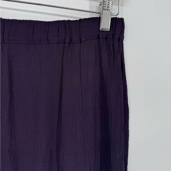 Flax by Jeanne Engelhart Purple Midi Skirt Med - Picture 4 of 6